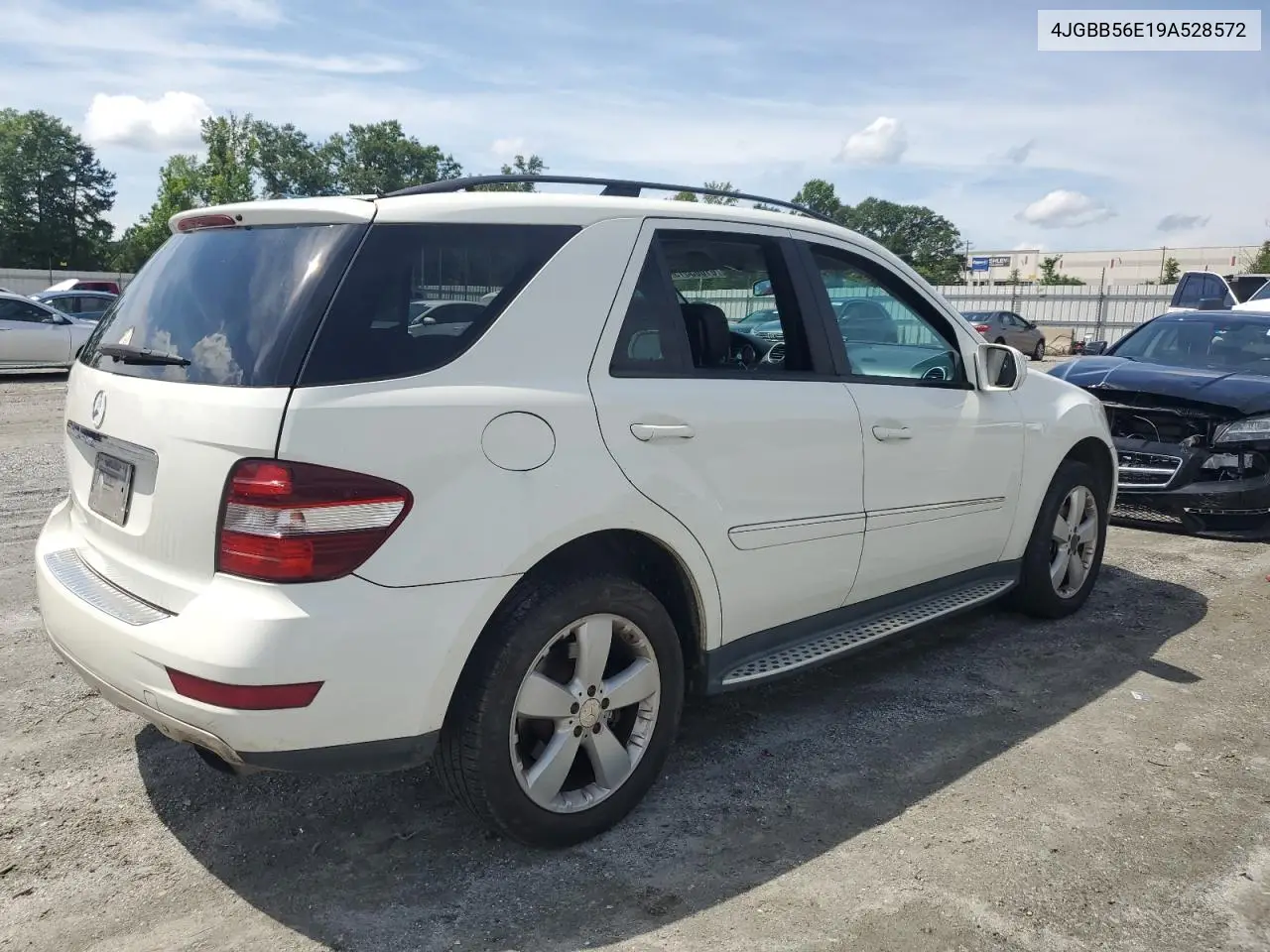 2009 Mercedes-Benz Ml 350 VIN: 4JGBB56E19A528572 Lot: 61005315