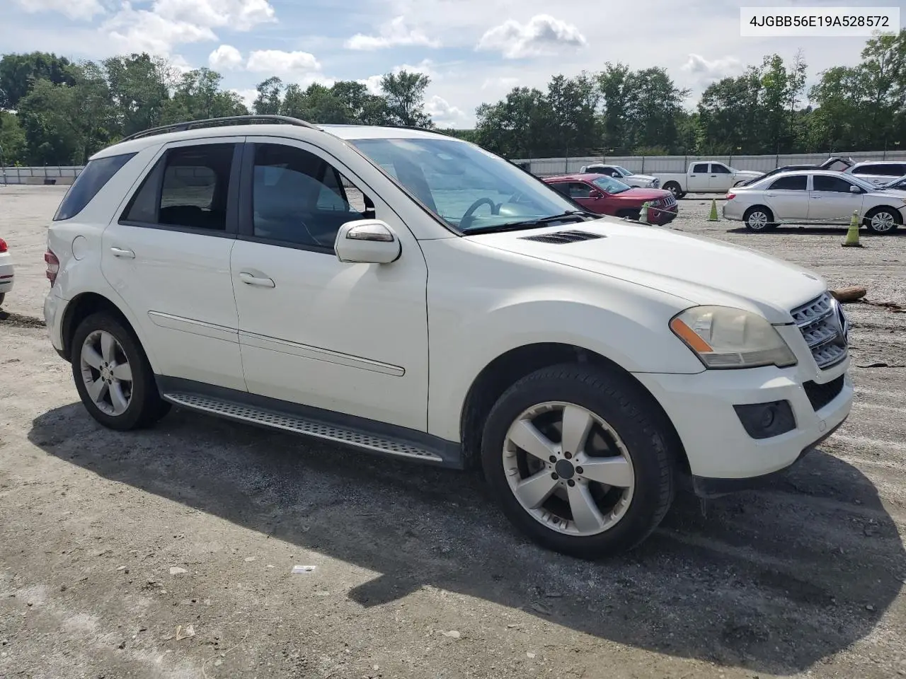 2009 Mercedes-Benz Ml 350 VIN: 4JGBB56E19A528572 Lot: 61005315