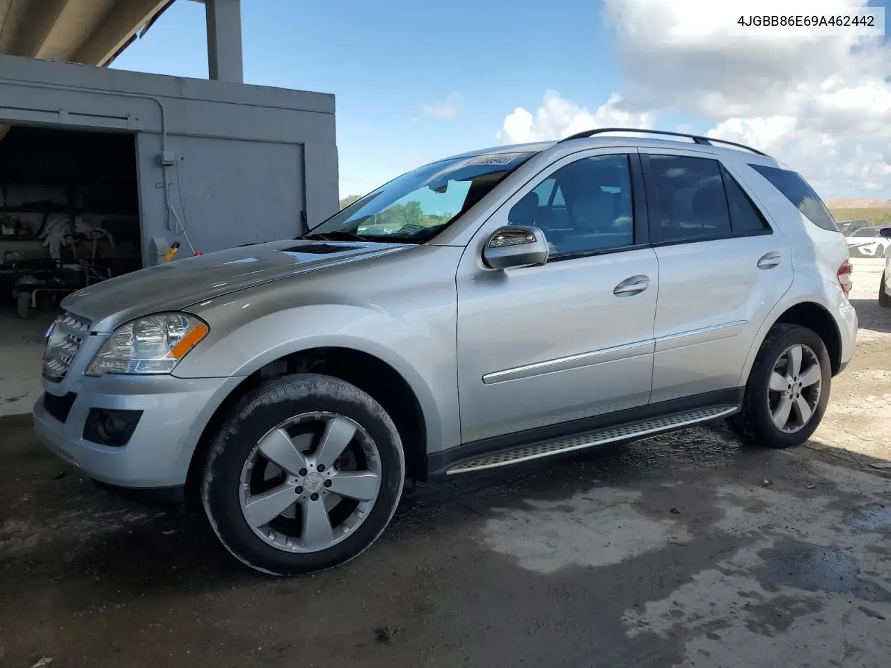 2009 Mercedes-Benz Ml 350 VIN: 4JGBB86E69A462442 Lot: 62458945