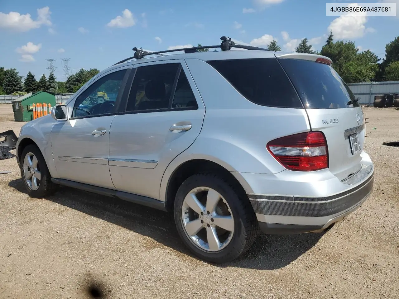 2009 Mercedes-Benz Ml 350 VIN: 4JGBB86E69A487681 Lot: 62520485