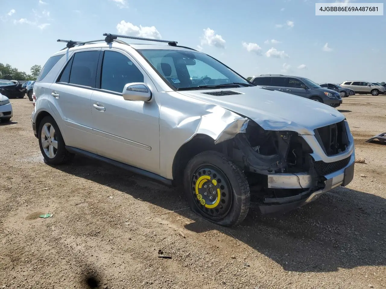 2009 Mercedes-Benz Ml 350 VIN: 4JGBB86E69A487681 Lot: 62520485