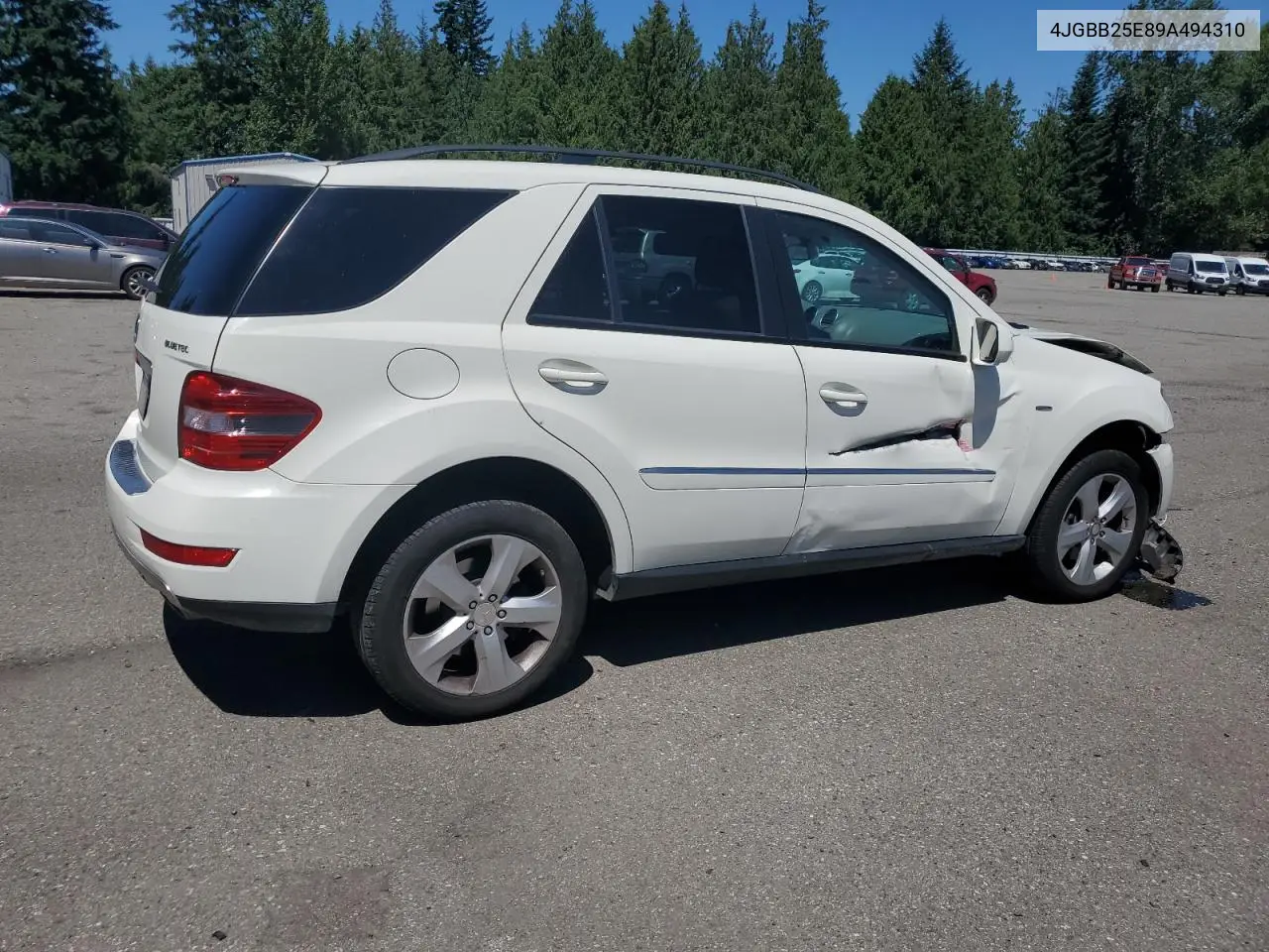 2009 Mercedes-Benz Ml VIN: 4JGBB25E89A494310 Lot: 62751545