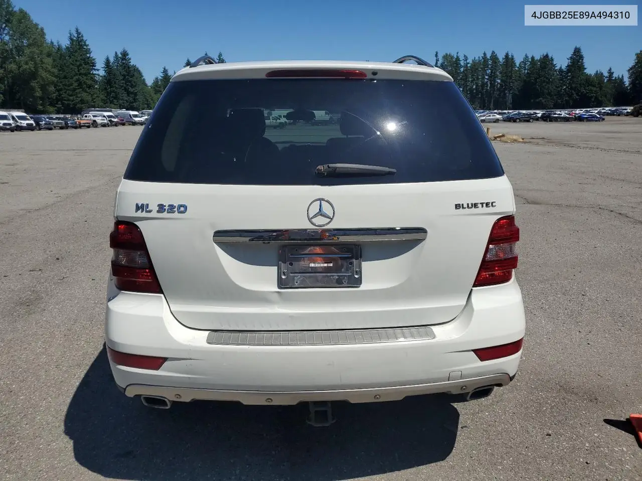 2009 Mercedes-Benz Ml VIN: 4JGBB25E89A494310 Lot: 62751545