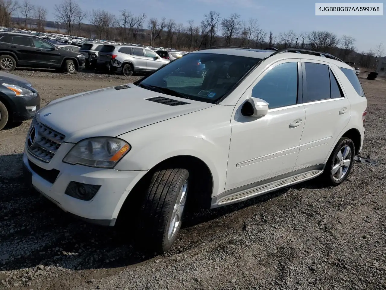 2010 Mercedes-Benz Ml 350 4Matic VIN: 4JGBB8GB7AA599768 Lot: 47862855