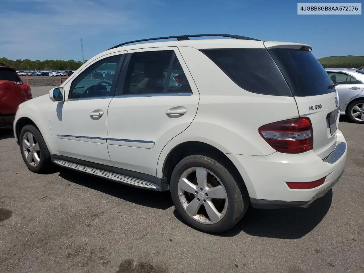 2010 Mercedes-Benz Ml 350 4Matic VIN: 4JGBB8GB8AA572076 Lot: 55743115