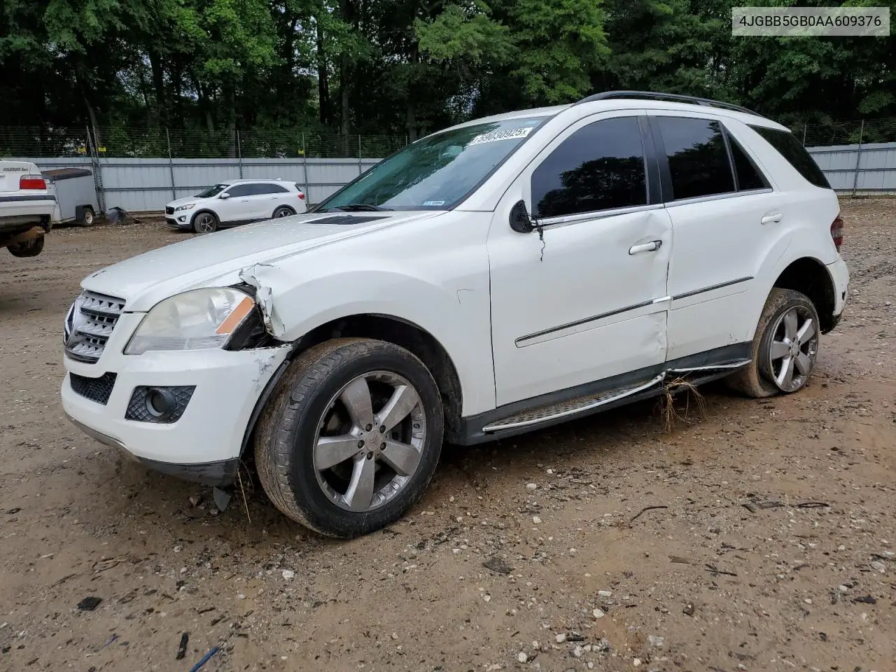 2010 Mercedes-Benz Ml 350 VIN: 4JGBB5GB0AA609376 Lot: 59030925