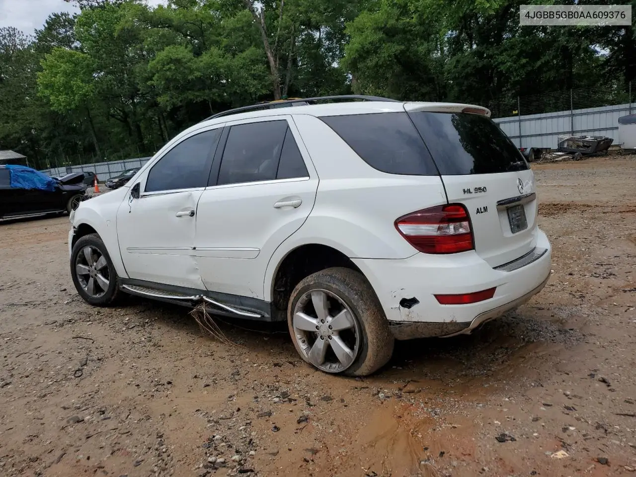 2010 Mercedes-Benz Ml 350 VIN: 4JGBB5GB0AA609376 Lot: 59030925