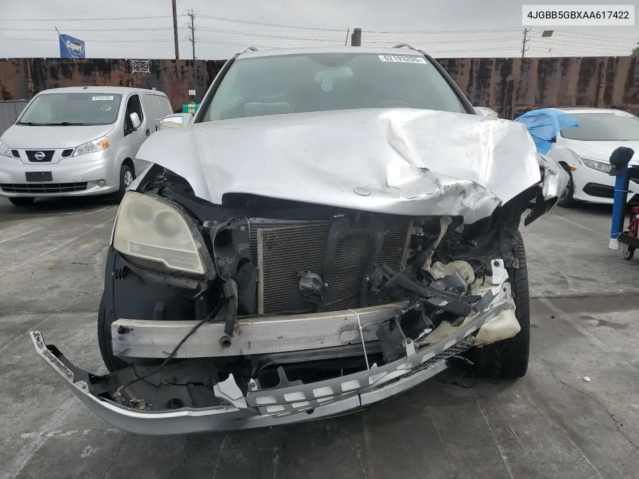 2010 Mercedes-Benz Ml 350 VIN: 4JGBB5GBXAA617422 Lot: 62193205