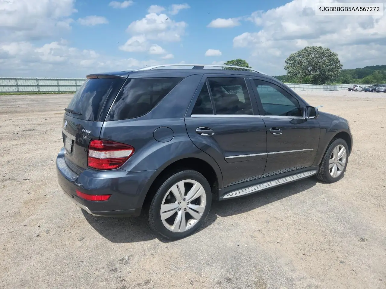 2010 Mercedes-Benz Ml 350 4Matic VIN: 4JGBB8GB5AA567272 Lot: 62213115