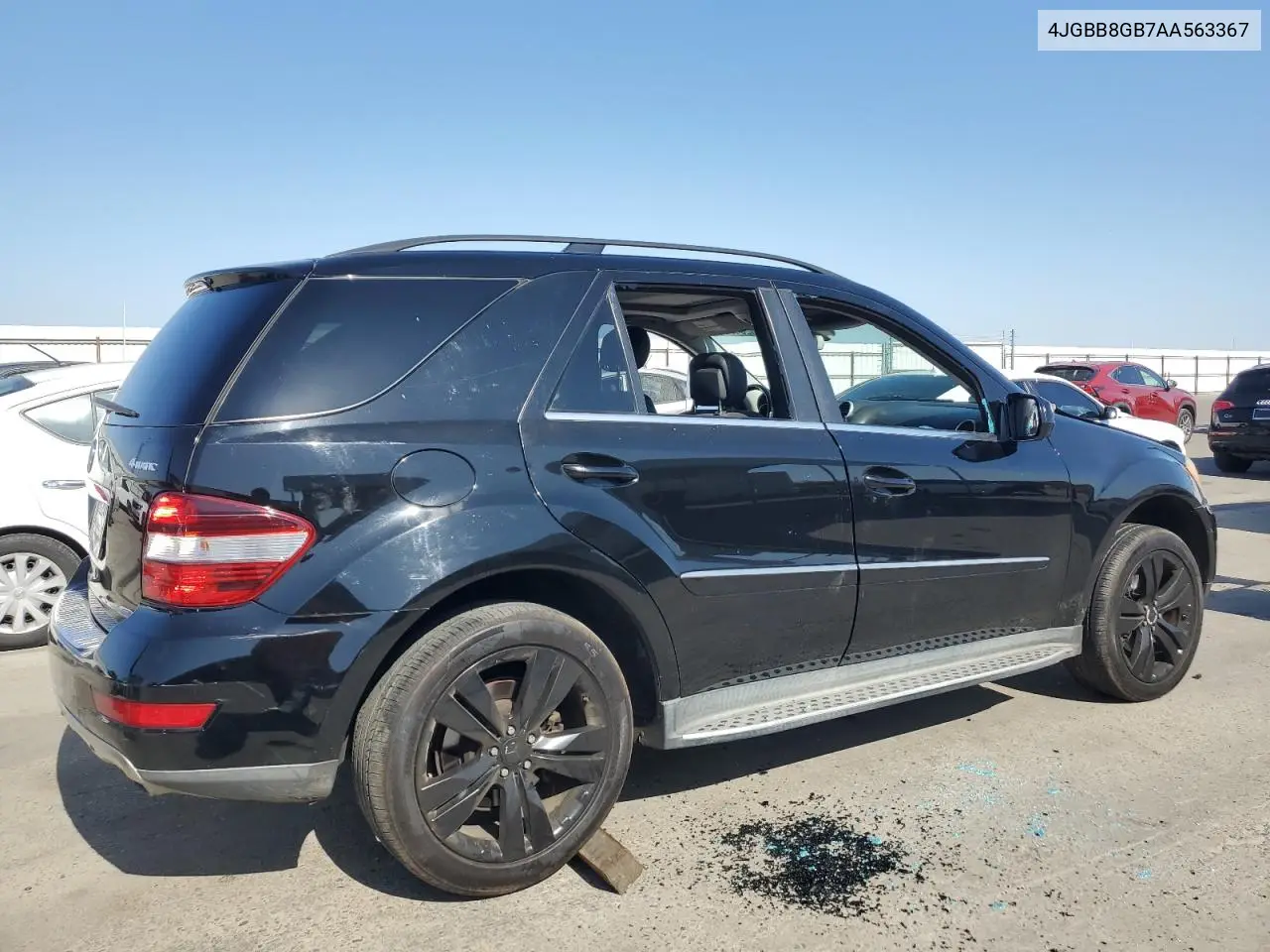 2010 Mercedes-Benz Ml 350 4Matic VIN: 4JGBB8GB7AA563367 Lot: 62546475