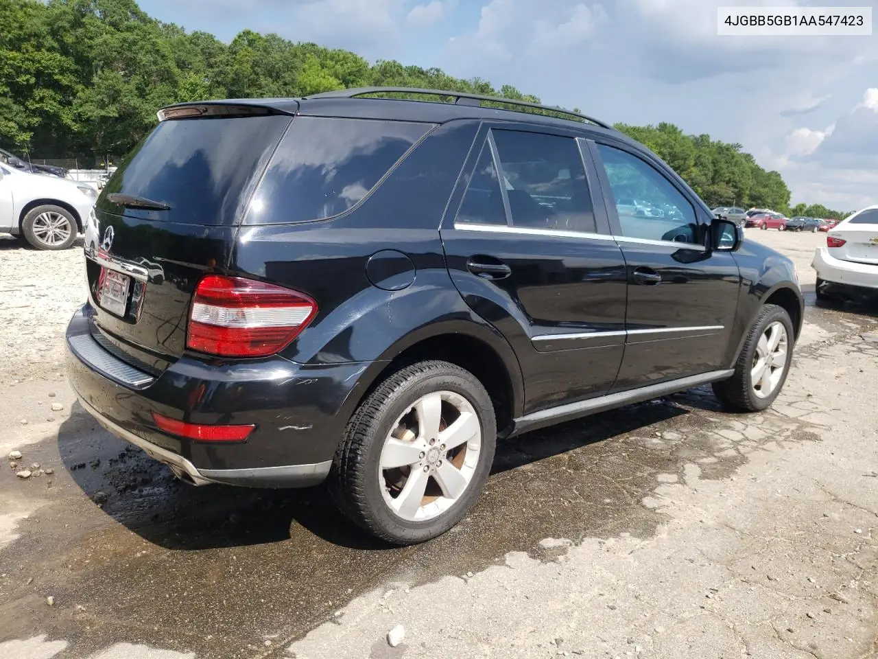 2010 Mercedes-Benz Ml 350 VIN: 4JGBB5GB1AA547423 Lot: 62597715