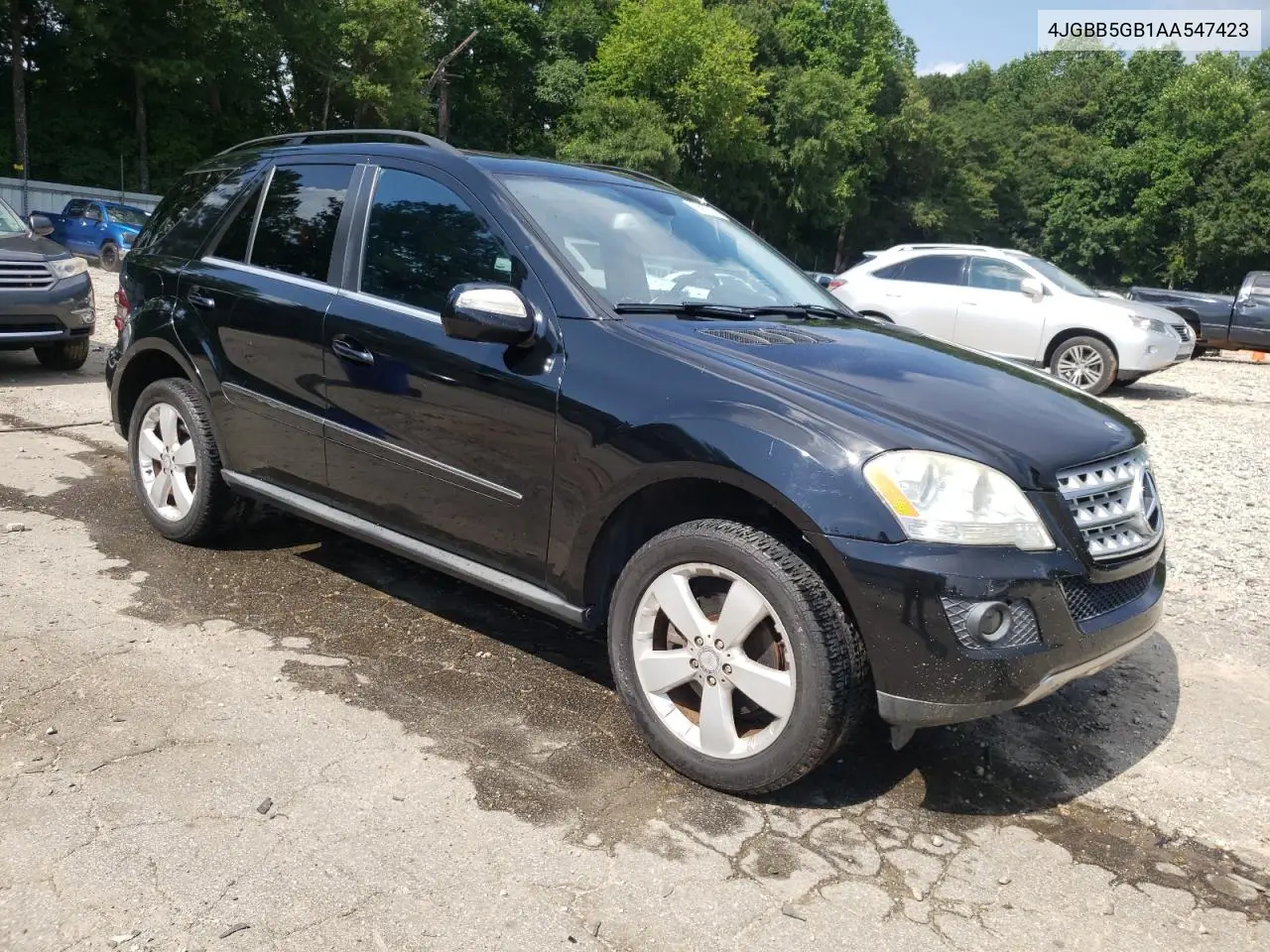 2010 Mercedes-Benz Ml 350 VIN: 4JGBB5GB1AA547423 Lot: 62597715