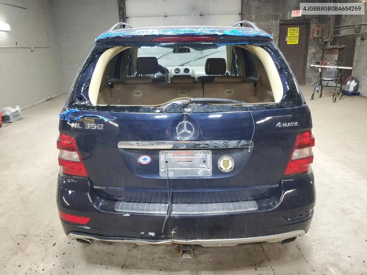 2011 Mercedes-Benz Ml 350 4Matic VIN: 4JGBB8GB0BA654269 Lot: 50195325
