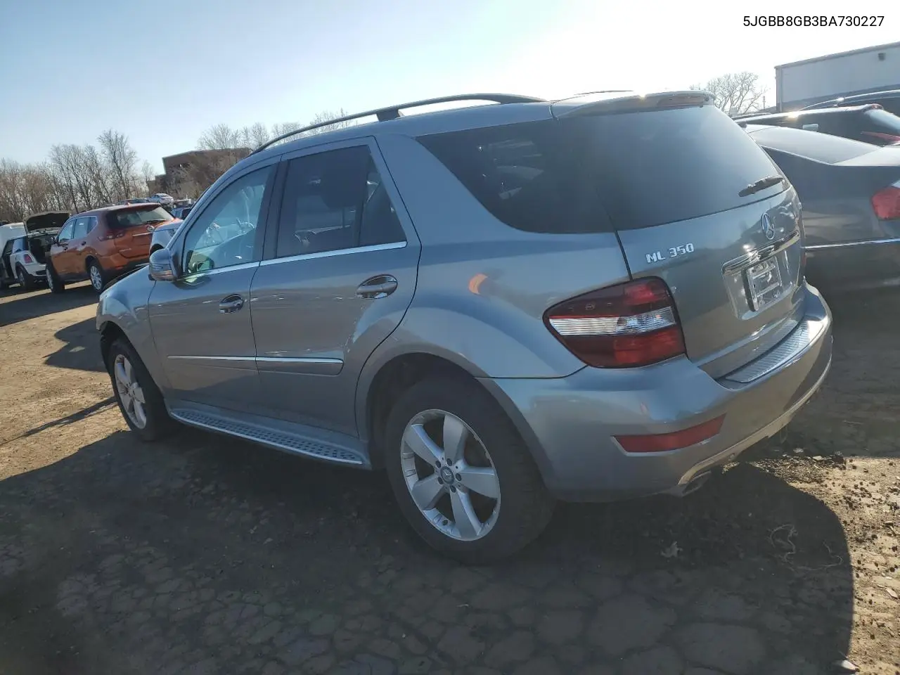 2011 Mercedes-Benz Ml 350 4Matic VIN: 4JGBB8GB3BA730227 Lot: 51086735