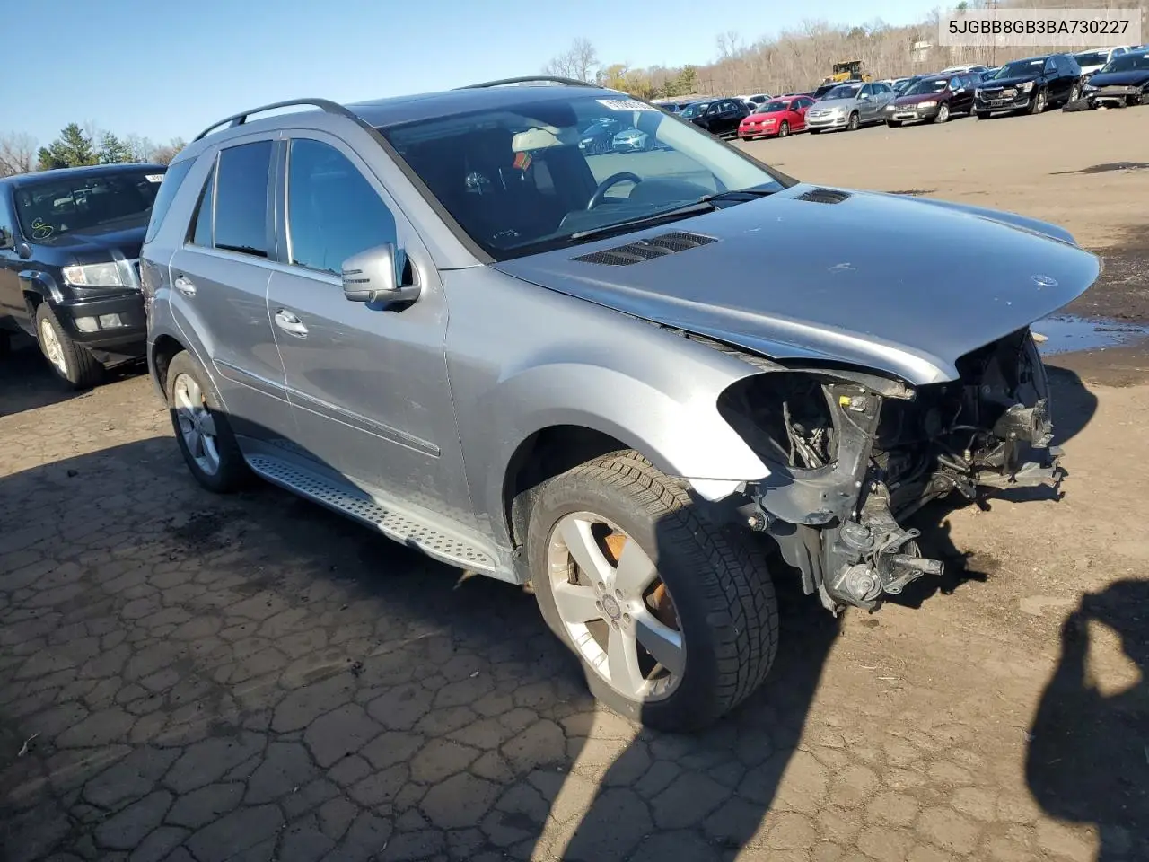2011 Mercedes-Benz Ml 350 4Matic VIN: 4JGBB8GB3BA730227 Lot: 51086735