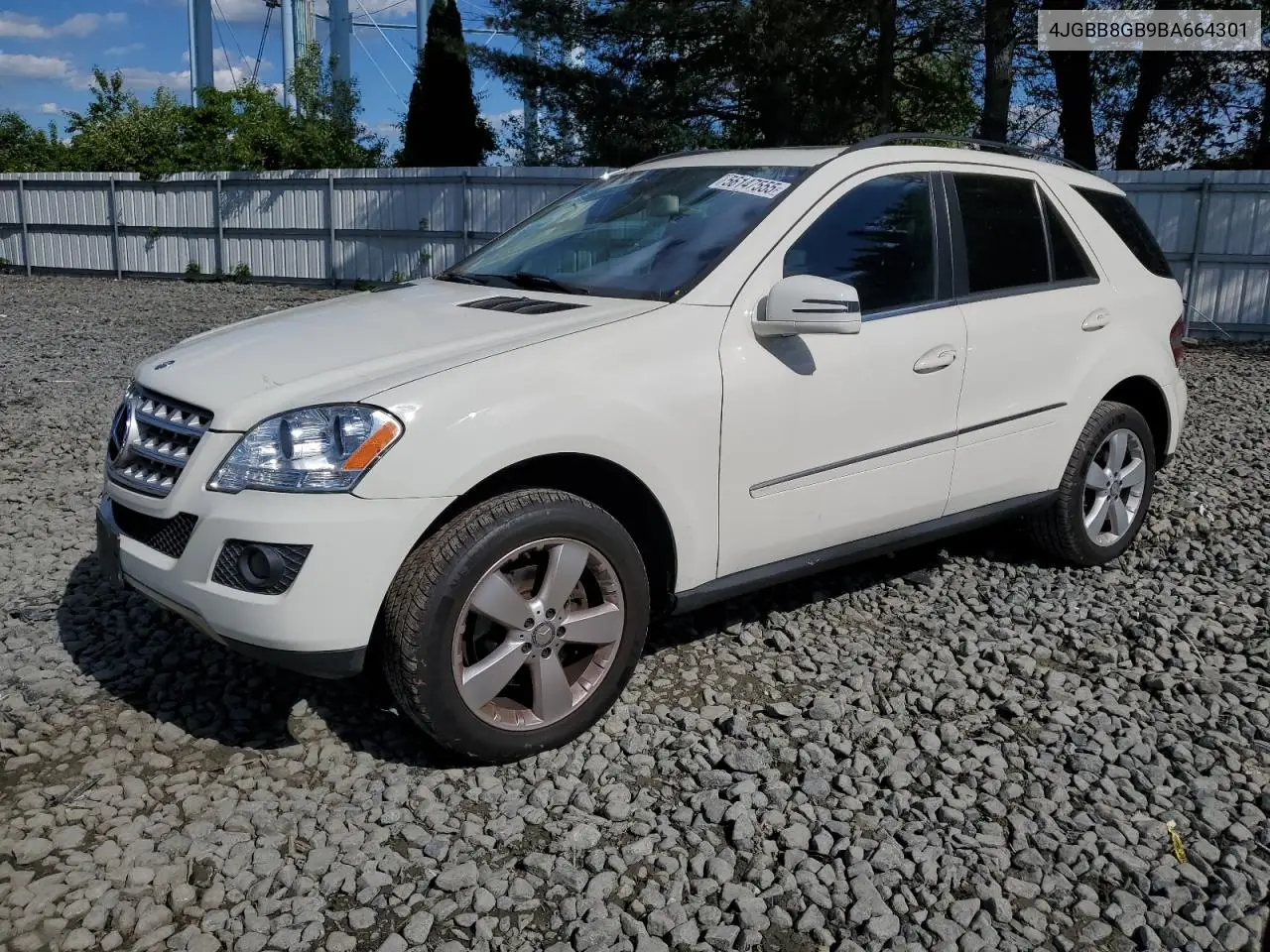 2011 Mercedes-Benz Ml 350 4Matic VIN: 4JGBB8GB9BA664301 Lot: 56147555