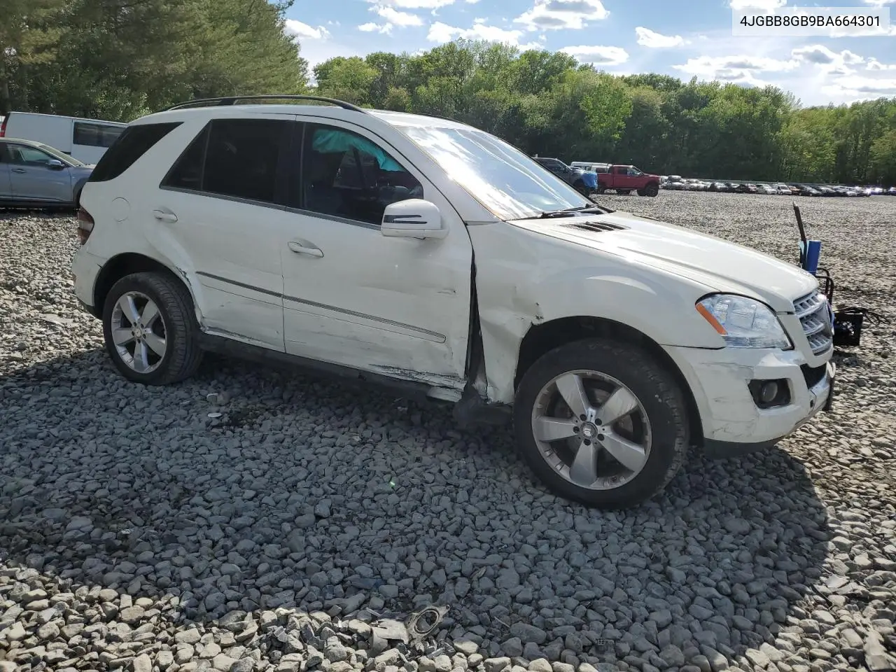 2011 Mercedes-Benz Ml 350 4Matic VIN: 4JGBB8GB9BA664301 Lot: 56147555