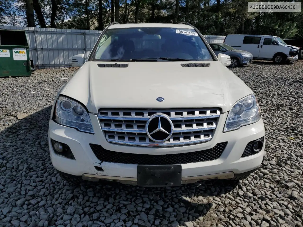 2011 Mercedes-Benz Ml 350 4Matic VIN: 4JGBB8GB9BA664301 Lot: 56147555
