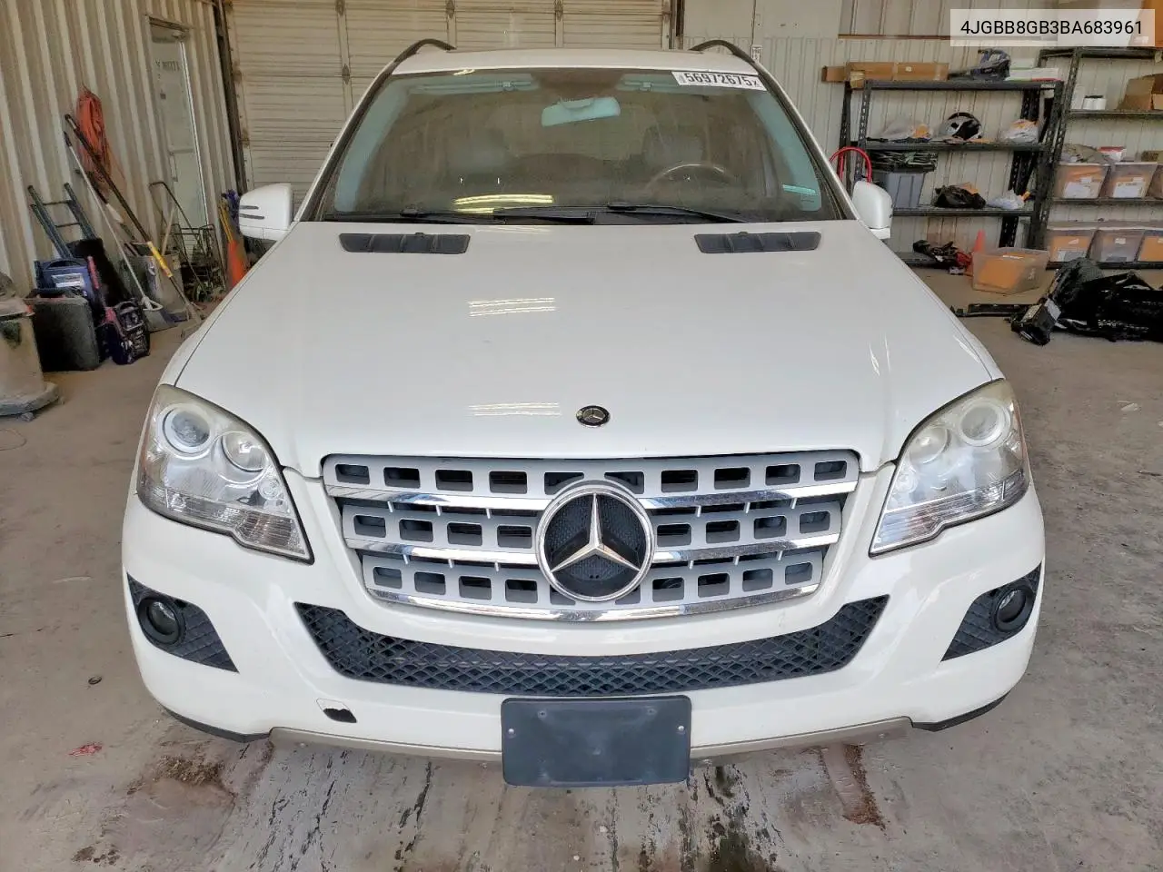 2011 Mercedes-Benz Ml 350 4Matic VIN: 4JGBB8GB3BA683961 Lot: 56972675