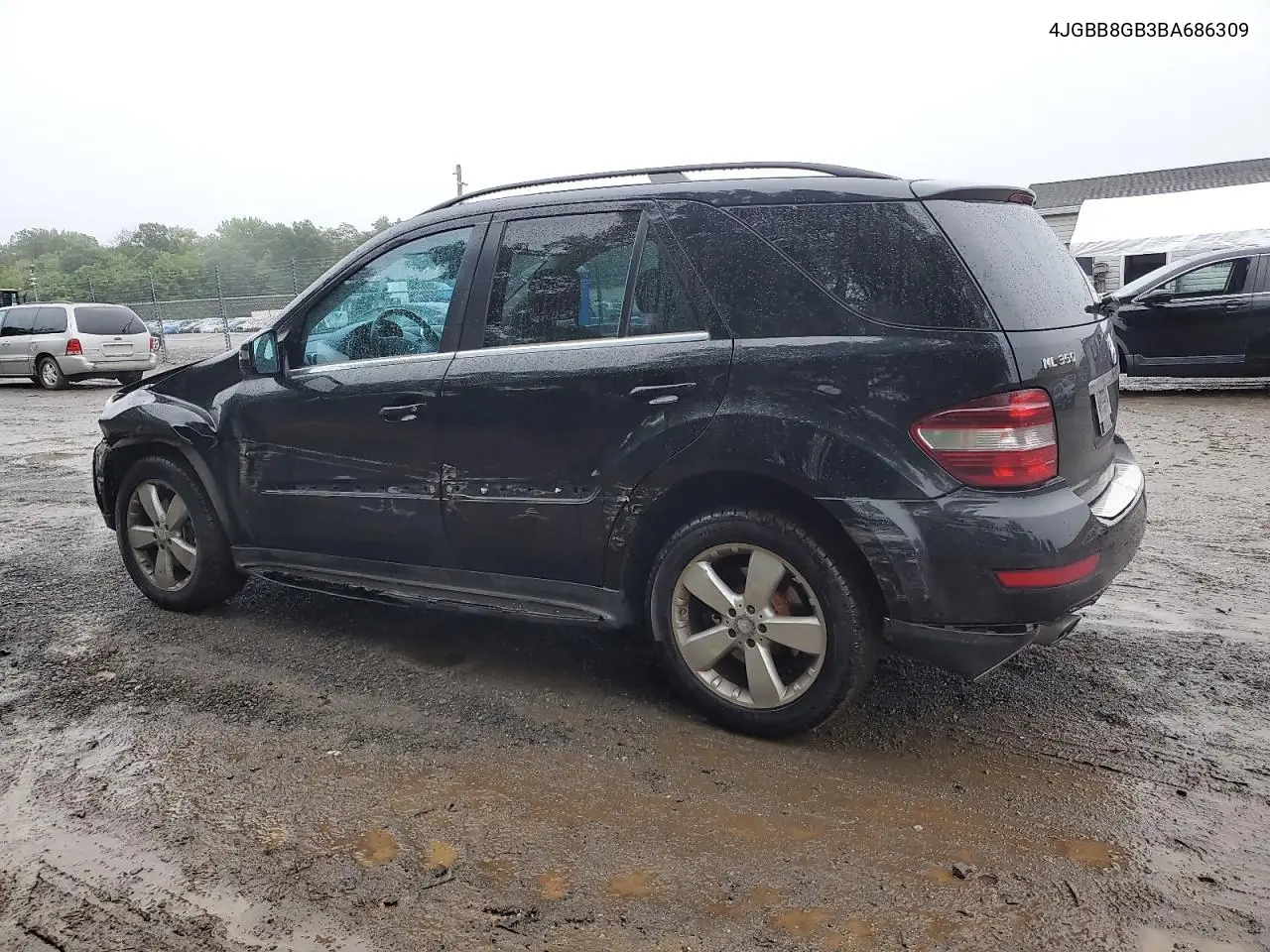 2011 Mercedes-Benz Ml 350 4Matic VIN: 4JGBB8GB3BA686309 Lot: 61239925