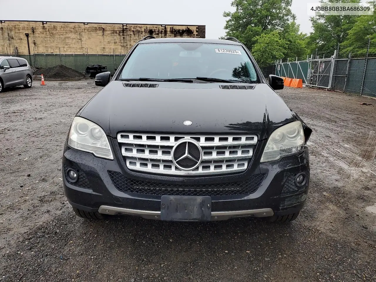 2011 Mercedes-Benz Ml 350 4Matic VIN: 4JGBB8GB3BA686309 Lot: 61239925