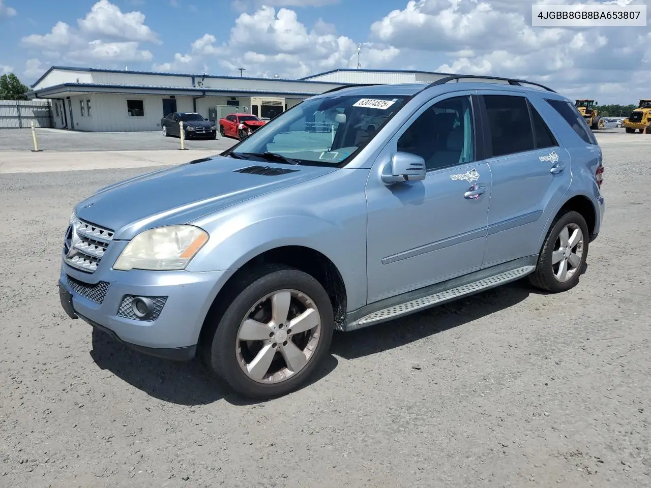 2011 Mercedes-Benz Ml 350 4Matic VIN: 4JGBB8GB8BA653807 Lot: 63074525
