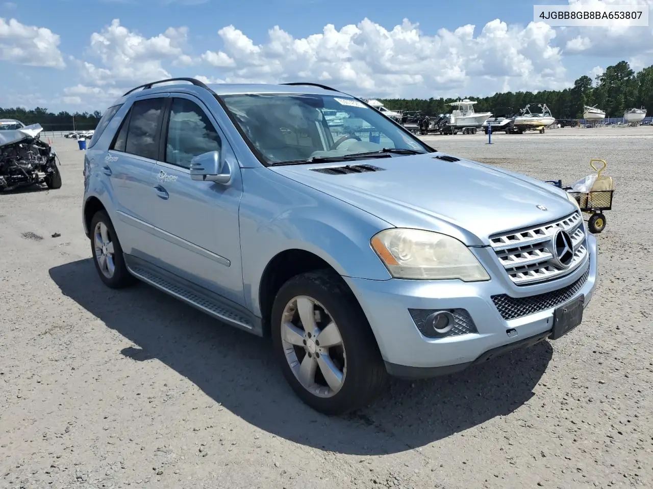 2011 Mercedes-Benz Ml 350 4Matic VIN: 4JGBB8GB8BA653807 Lot: 63074525