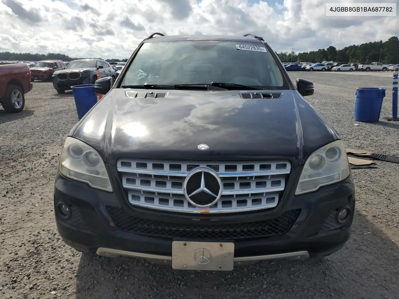 2011 Mercedes-Benz Ml 350 4Matic VIN: 4JGBB8GB1BA687782 Lot: 64522635