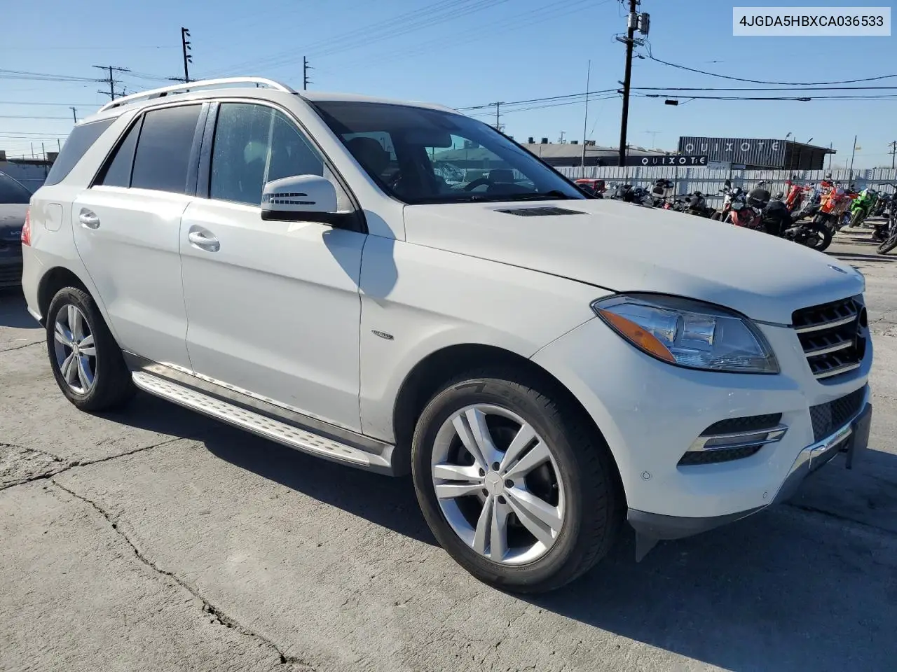 2012 Mercedes-Benz Ml 350 4Matic VIN: 4JGDA5HBXCA036533 Lot: 46351995