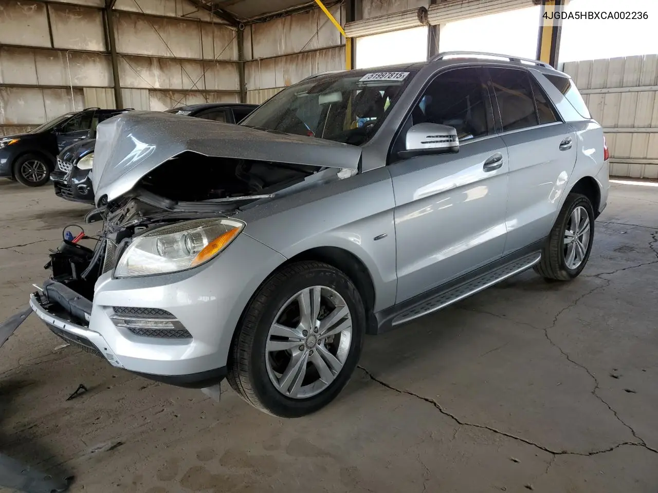 2012 Mercedes-Benz Ml 350 4Matic VIN: 4JGDA5HBXCA002236 Lot: 51997815
