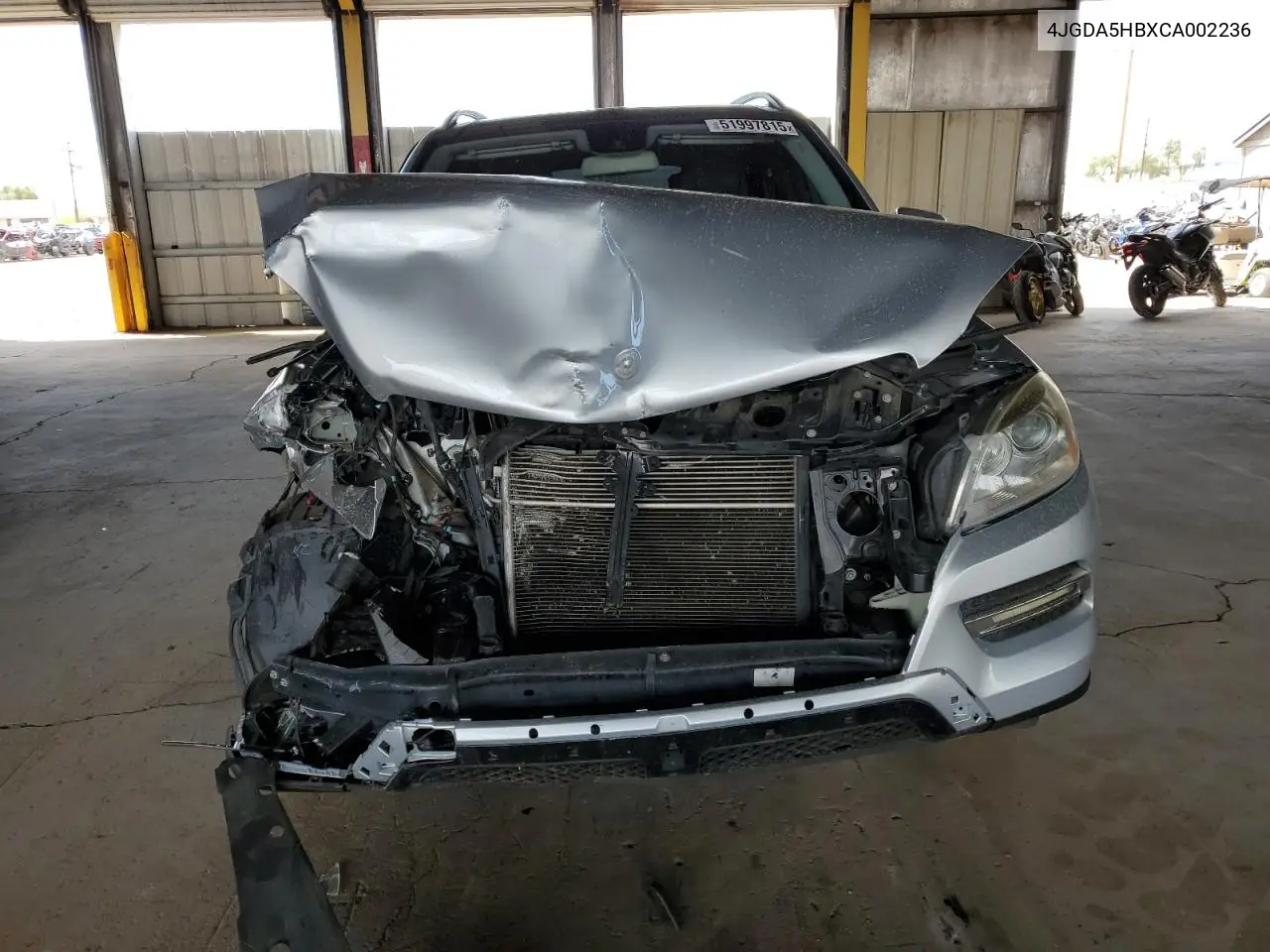 2012 Mercedes-Benz Ml 350 4Matic VIN: 4JGDA5HBXCA002236 Lot: 51997815