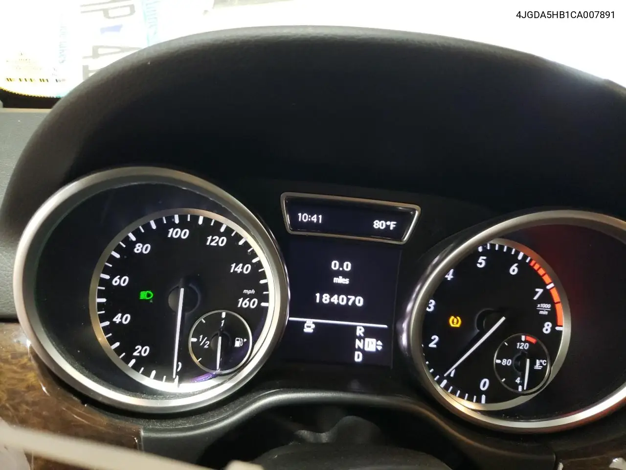 2012 Mercedes-Benz Ml 350 4Matic VIN: 4JGDA5HB1CA007891 Lot: 55993025