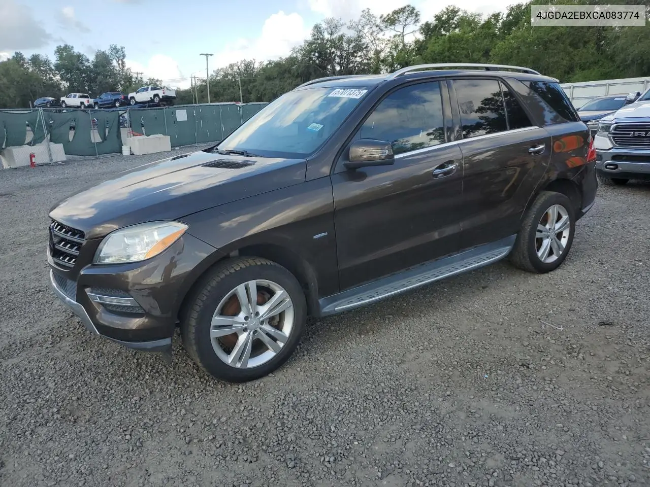 2012 Mercedes-Benz Ml 350 Bluetec VIN: 4JGDA2EBXCA083774 Lot: 57071375