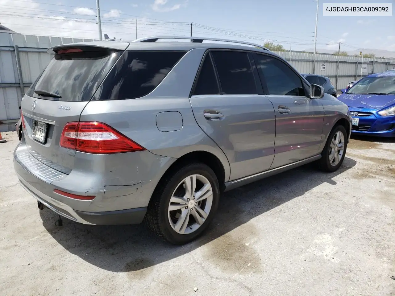 2012 Mercedes-Benz Ml 350 4Matic VIN: 4JGDA5HB3CA009092 Lot: 57116465