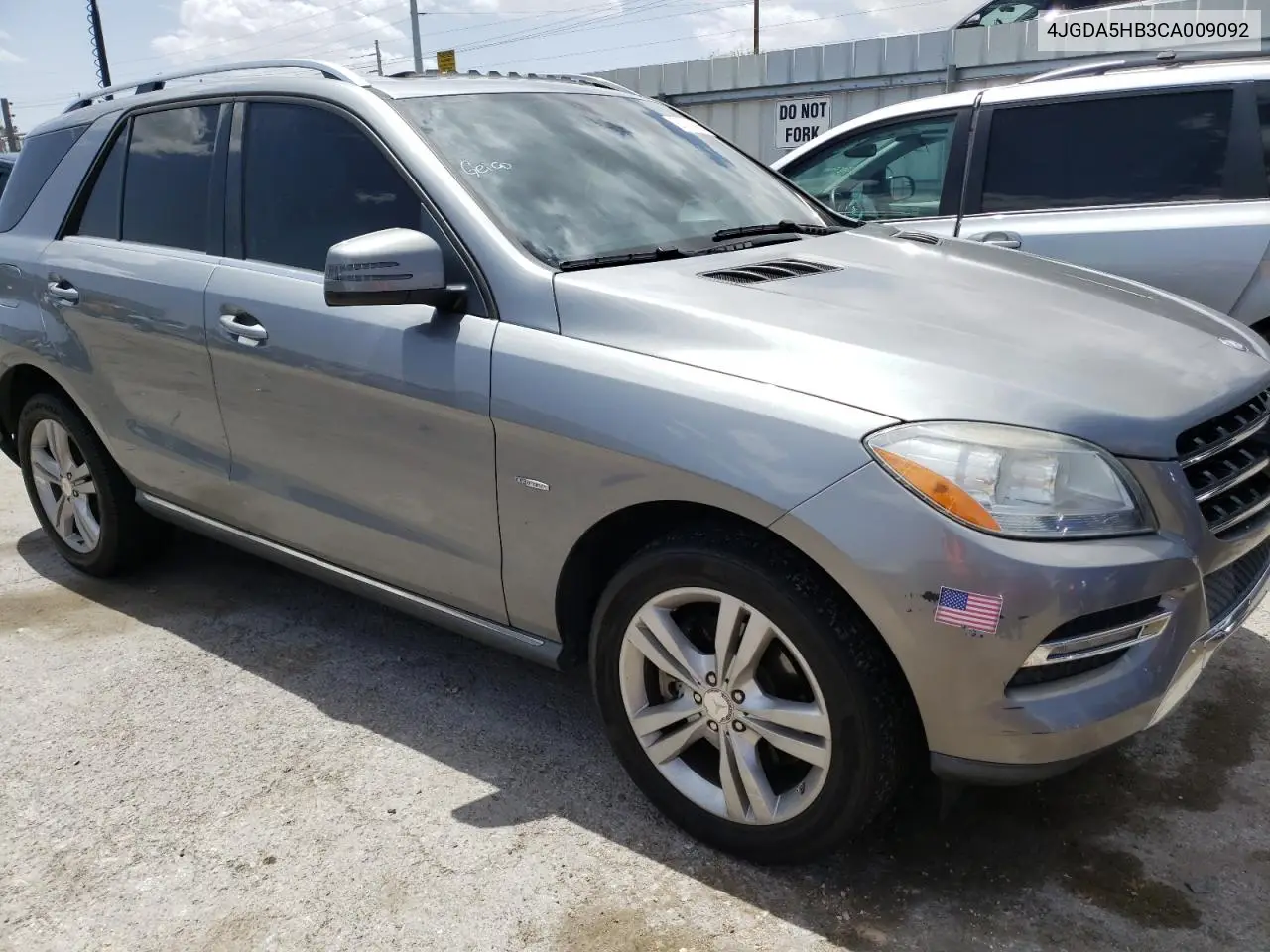 2012 Mercedes-Benz Ml 350 4Matic VIN: 4JGDA5HB3CA009092 Lot: 57116465