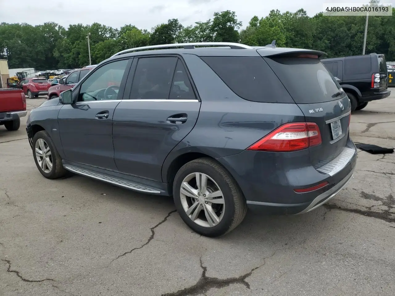 2012 Mercedes-Benz Ml 350 4Matic VIN: 4JGDA5HB0CA016193 Lot: 61648455