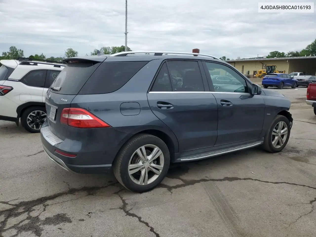 2012 Mercedes-Benz Ml 350 4Matic VIN: 4JGDA5HB0CA016193 Lot: 61648455