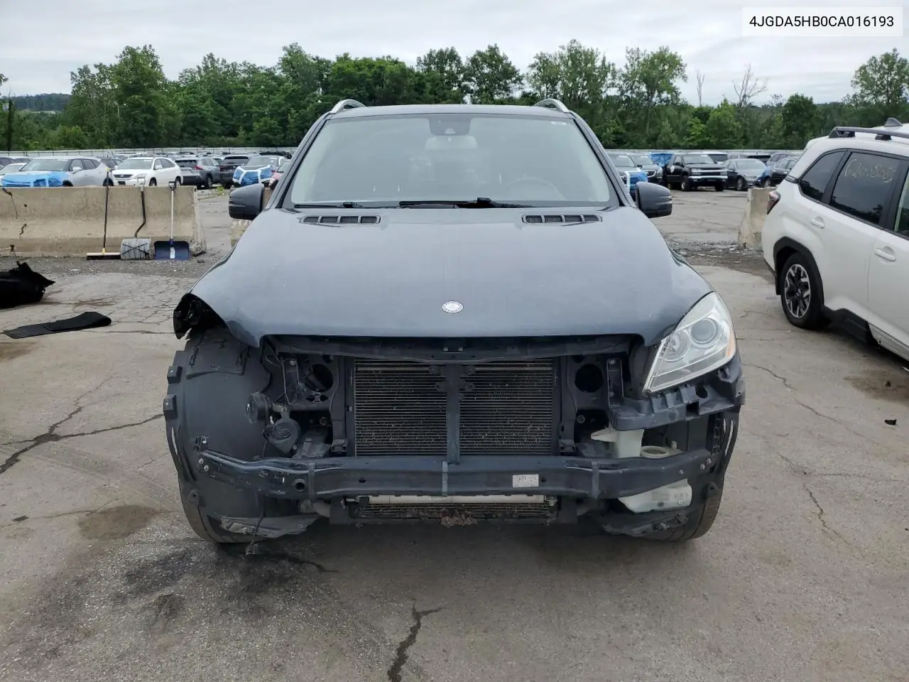 2012 Mercedes-Benz Ml 350 4Matic VIN: 4JGDA5HB0CA016193 Lot: 61648455