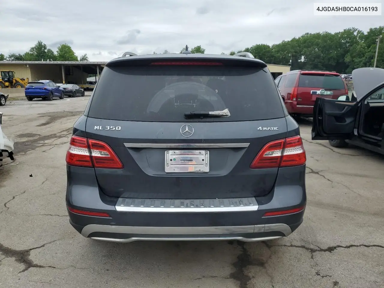 2012 Mercedes-Benz Ml 350 4Matic VIN: 4JGDA5HB0CA016193 Lot: 61648455