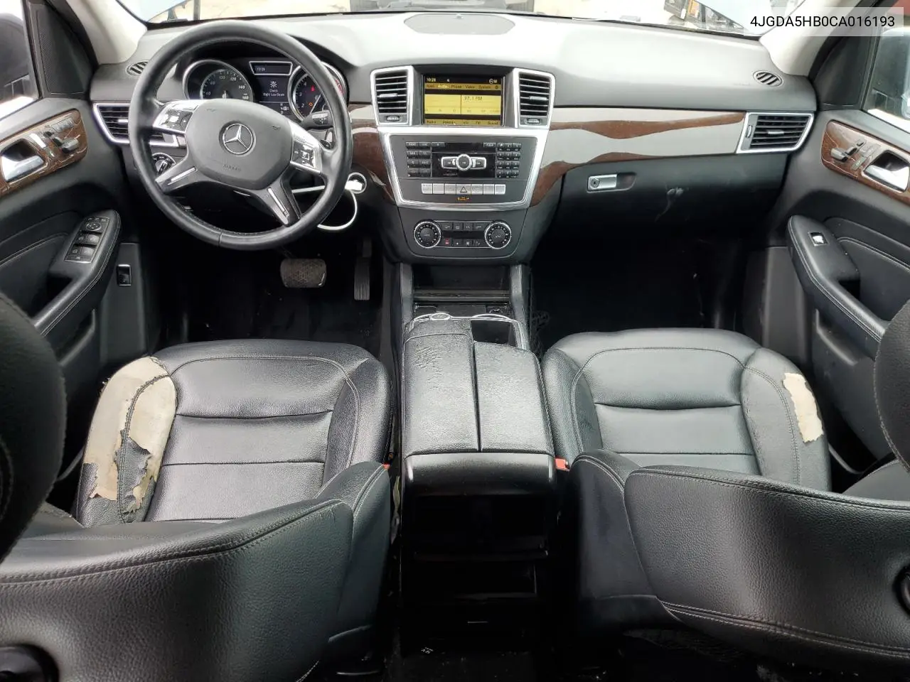2012 Mercedes-Benz Ml 350 4Matic VIN: 4JGDA5HB0CA016193 Lot: 61648455