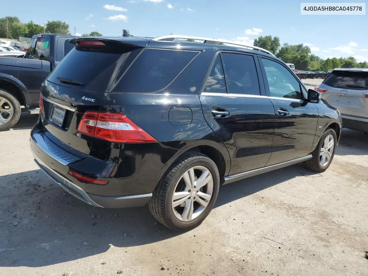 2012 Mercedes-Benz Ml 350 4Matic VIN: 4JGDA5HB8CA045778 Lot: 63254085