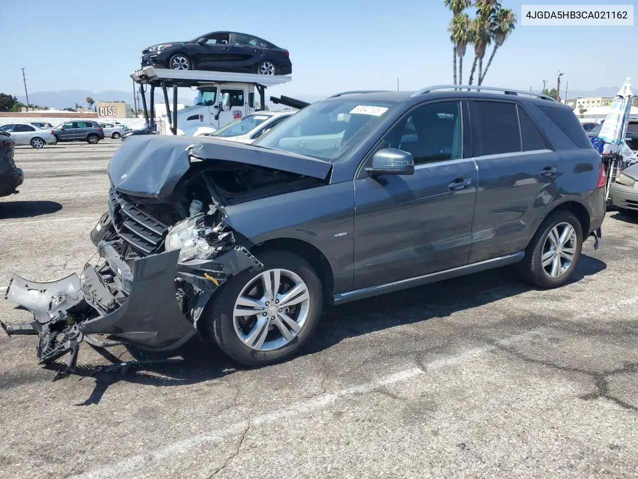 2012 Mercedes-Benz Ml 350 4Matic VIN: 4JGDA5HB3CA021162 Lot: 63347105