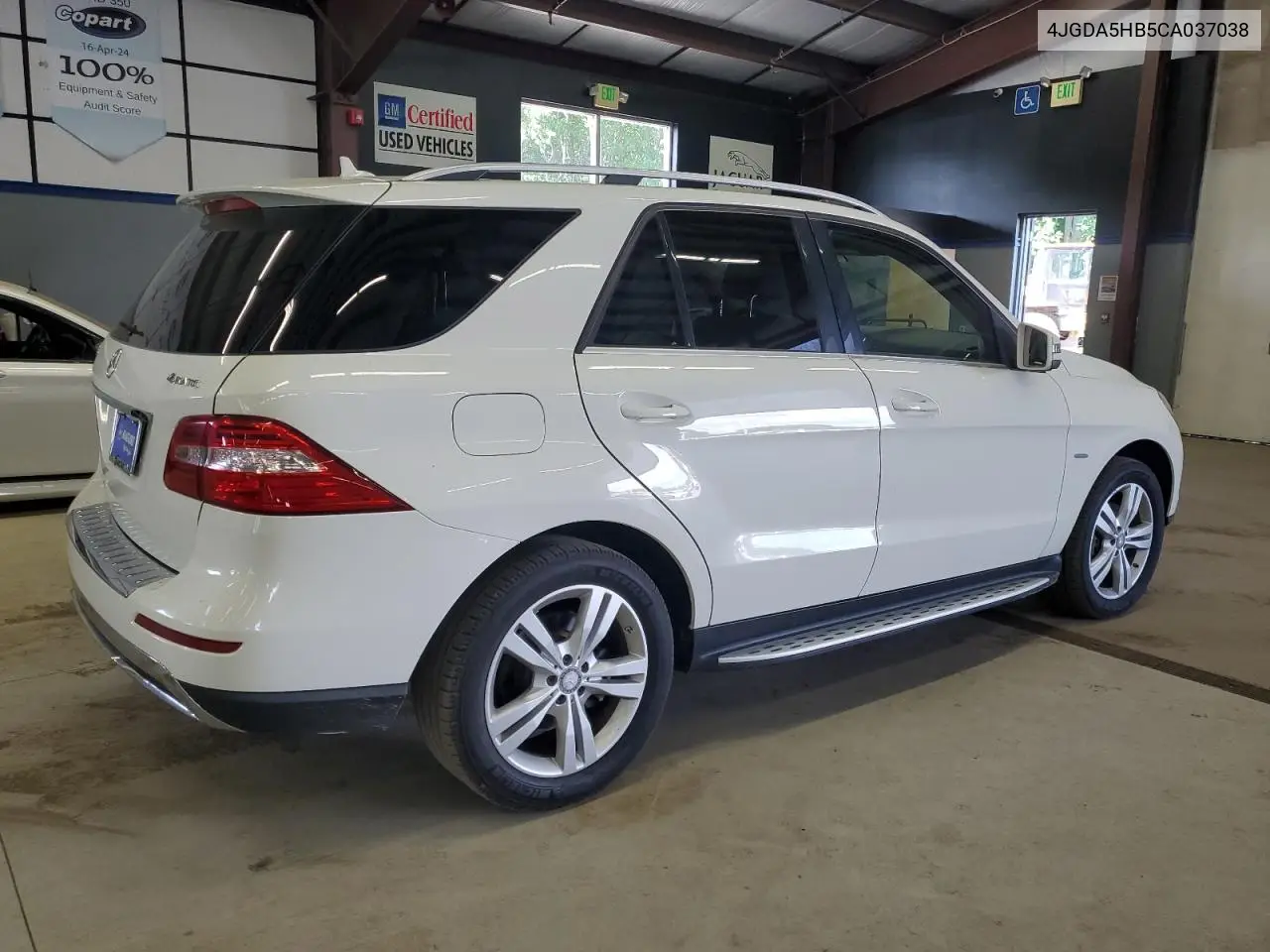 2012 Mercedes-Benz Ml 350 4Matic VIN: 4JGDA5HB5CA037038 Lot: 63497135