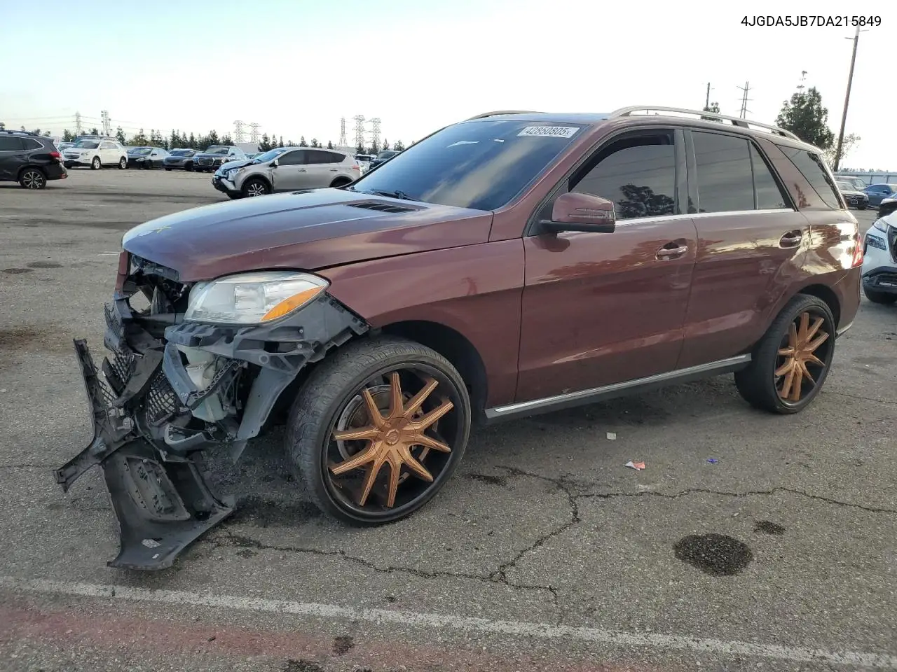 2013 Mercedes-Benz Ml 350 VIN: 4JGDA5JB7DA215849 Lot: 42850805