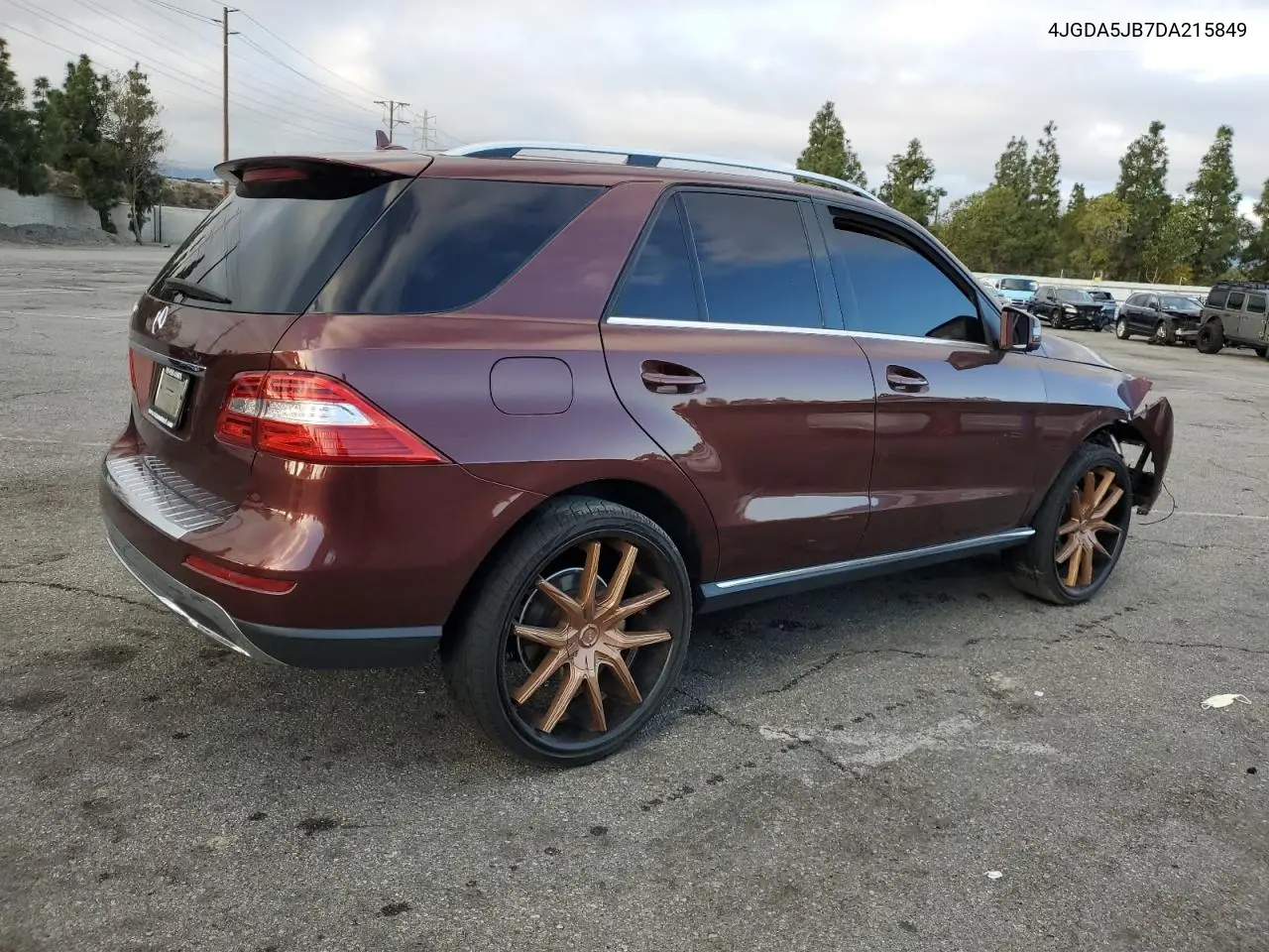 2013 Mercedes-Benz Ml 350 VIN: 4JGDA5JB7DA215849 Lot: 42850805