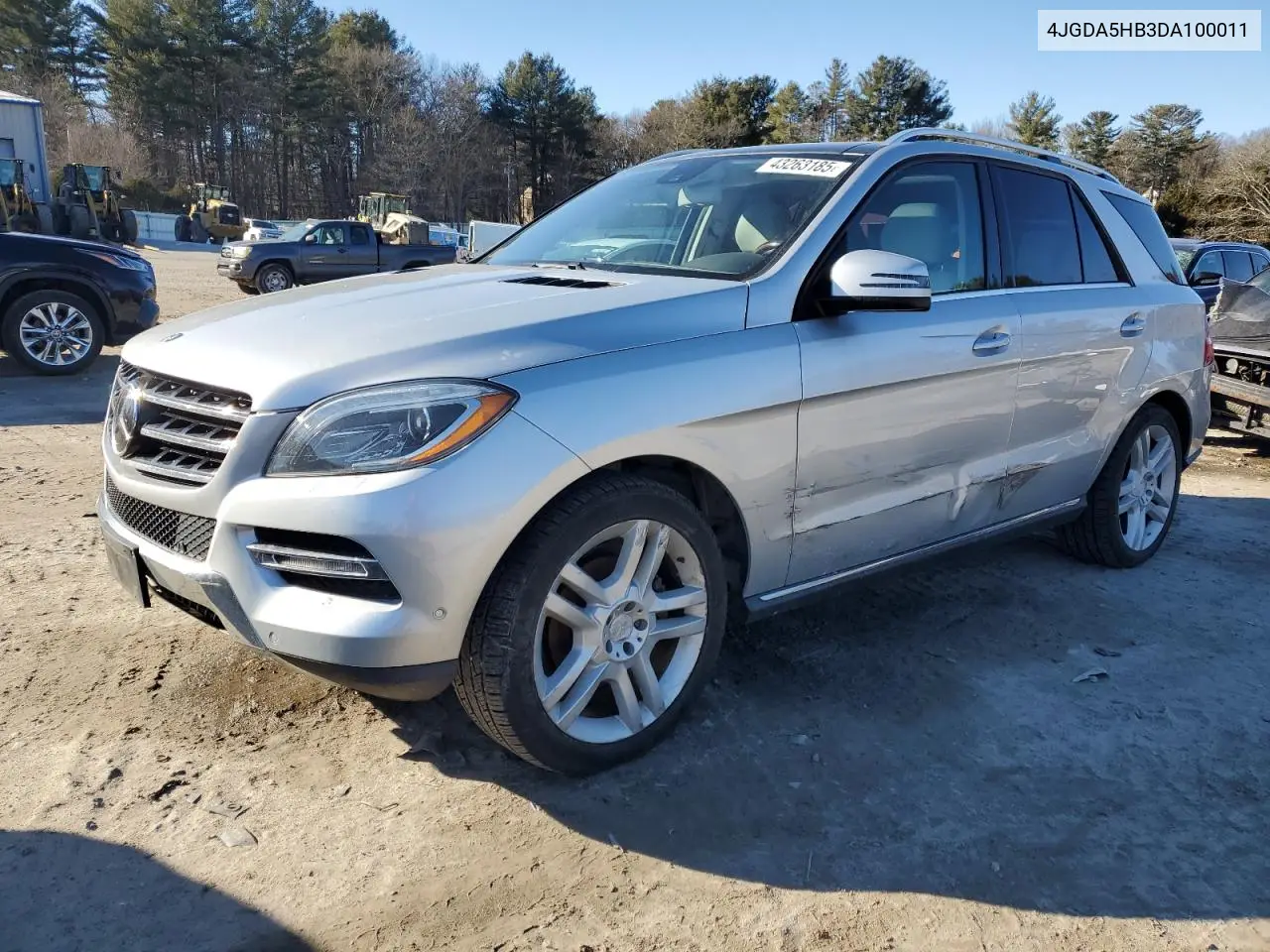2013 Mercedes-Benz Ml 350 4Matic VIN: 4JGDA5HB3DA100011 Lot: 43263185