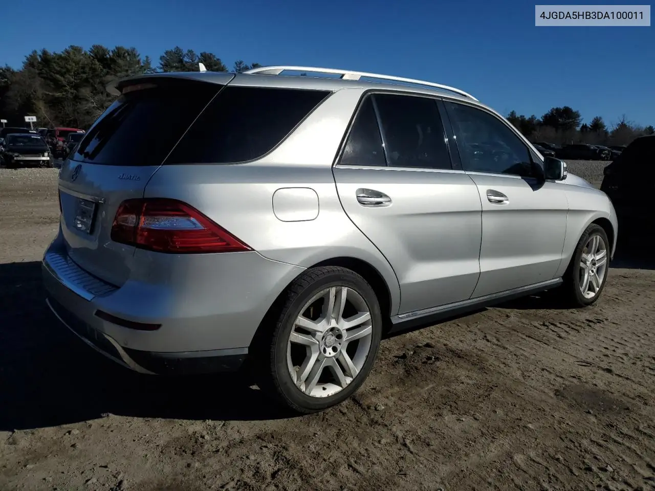 2013 Mercedes-Benz Ml 350 4Matic VIN: 4JGDA5HB3DA100011 Lot: 43263185