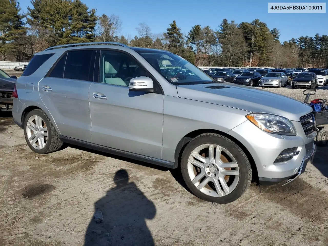 2013 Mercedes-Benz Ml 350 4Matic VIN: 4JGDA5HB3DA100011 Lot: 43263185