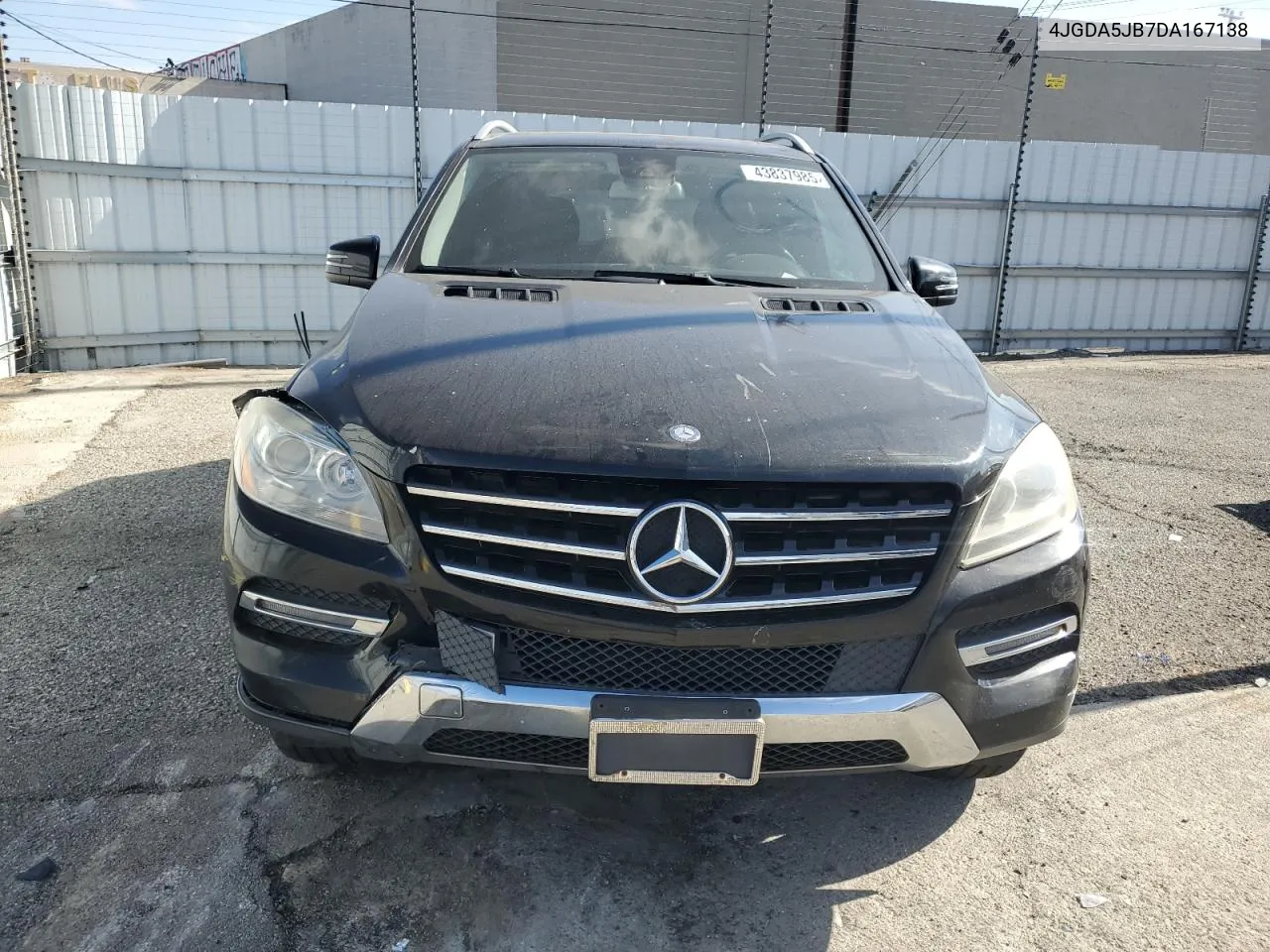 2013 Mercedes-Benz Ml 350 VIN: 4JGDA5JB7DA167138 Lot: 43837985