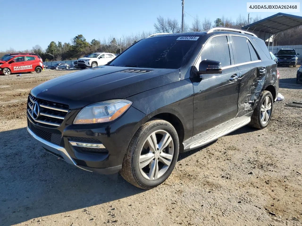2013 Mercedes-Benz Ml 350 VIN: 4JGDA5JBXDA262468 Lot: 46352565